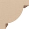 Ekena Millwork 6"W x 6"D x 6"H Wide Alpine Rough Cedar Woodgrain TimberThane Corbel, Primed Tan CORUR06X06X06ALPRCPR - alternate 4